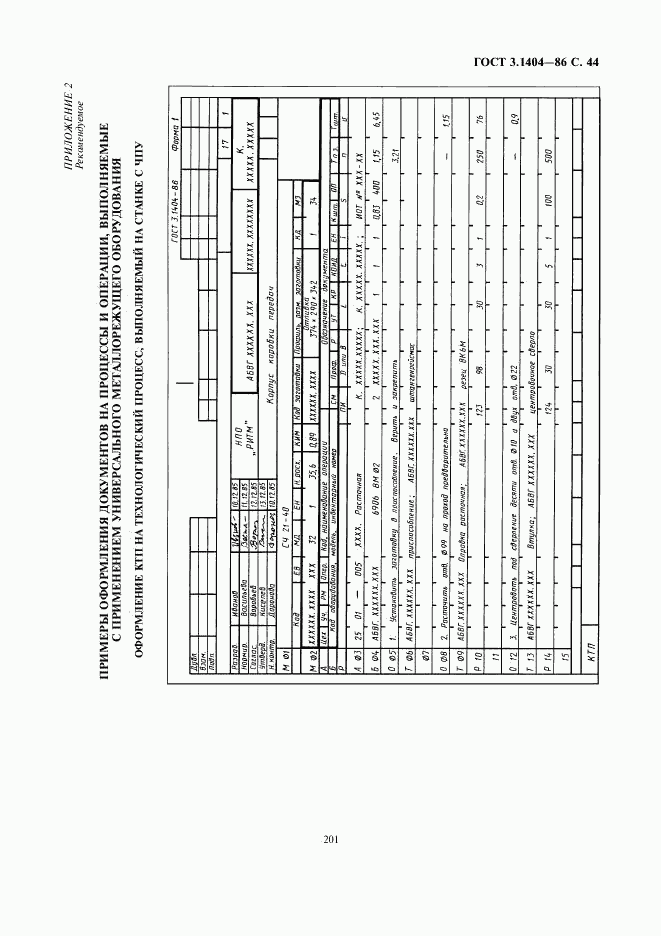 ГОСТ 3.1404-86, страница 45