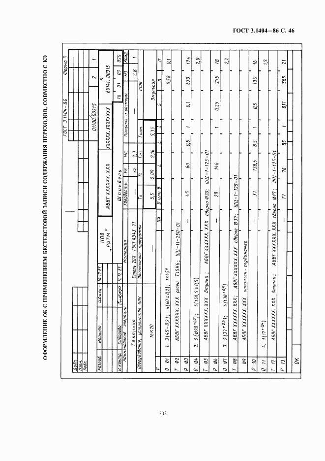 ГОСТ 3.1404-86, страница 47