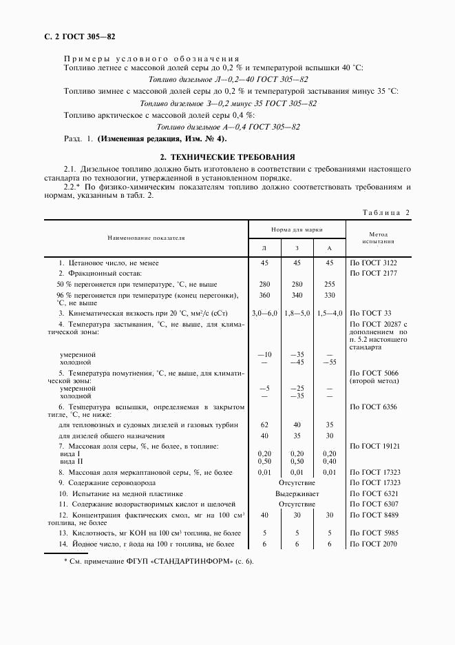 ГОСТ 305-82, страница 3