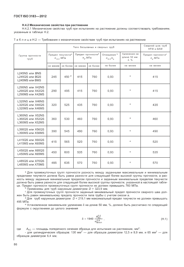 ГОСТ ISO 3183-2012, страница 92