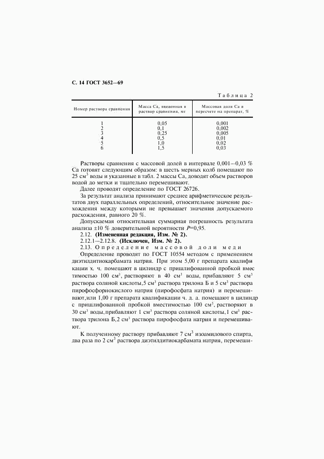 ГОСТ 3652-69, страница 15