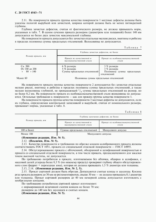 ГОСТ 4543-71, страница 22