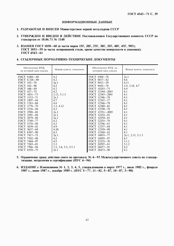 ГОСТ 4543-71, страница 41