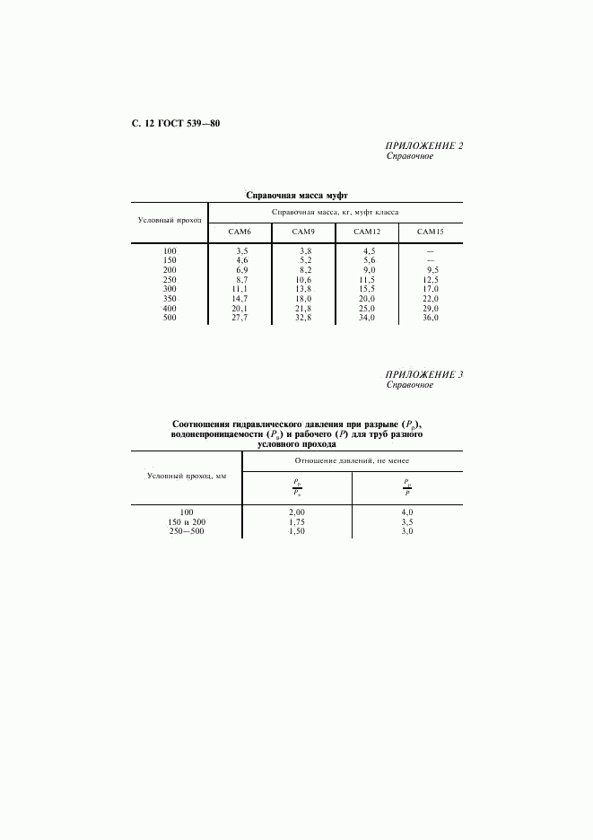 ГОСТ 539-80, страница 13