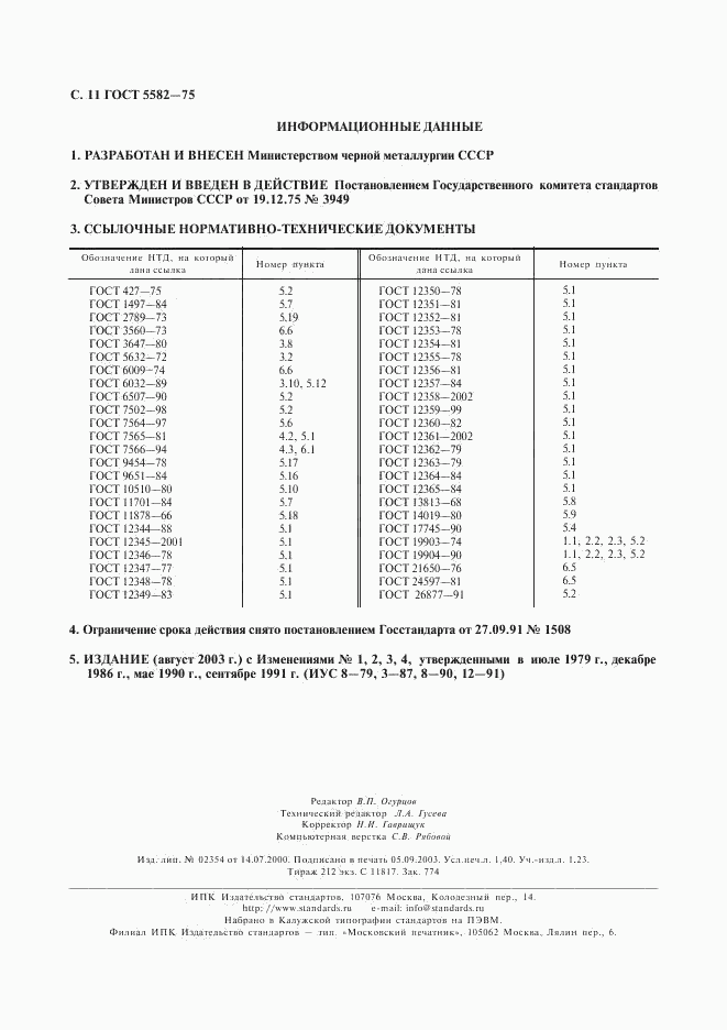 ГОСТ 5582-75, страница 13