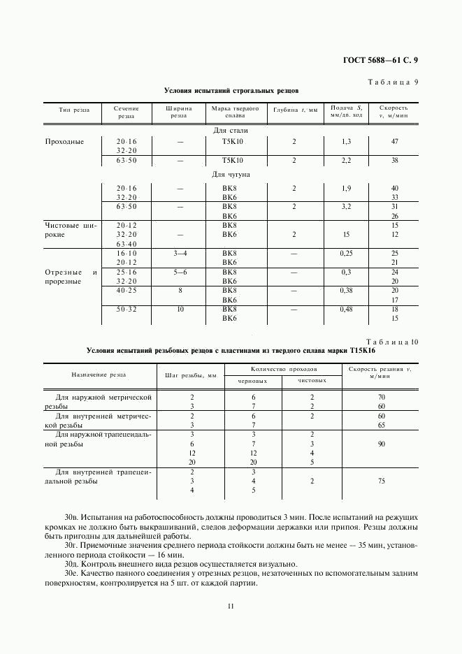 ГОСТ 5688-61, страница 11