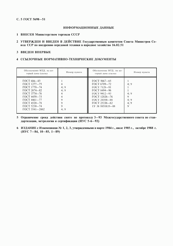 ГОСТ 5698-51, страница 6