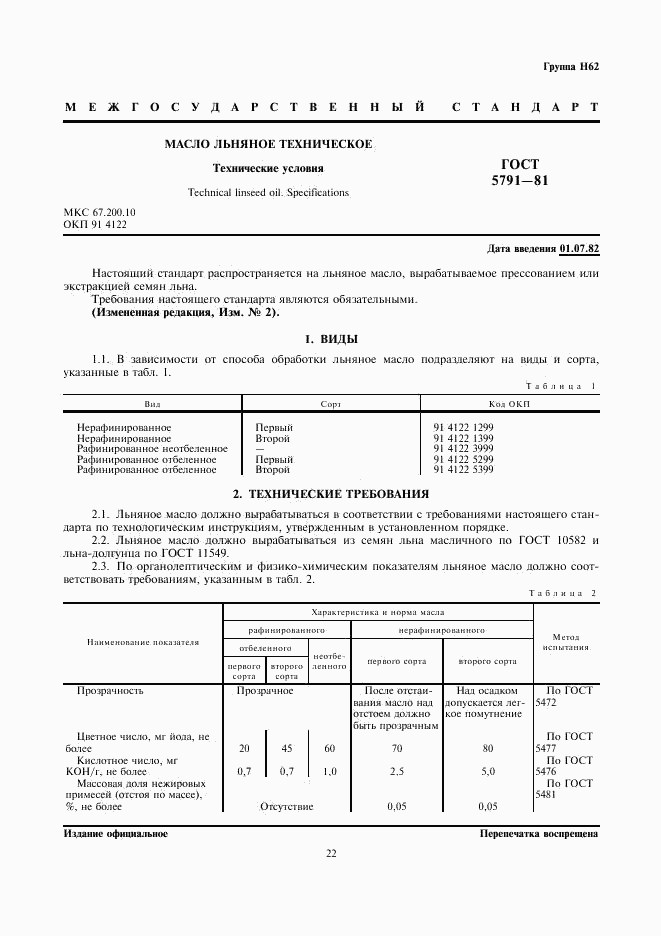 ГОСТ 5791-81, страница 1