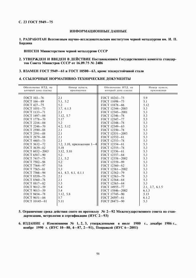 ГОСТ 5949-75, страница 23