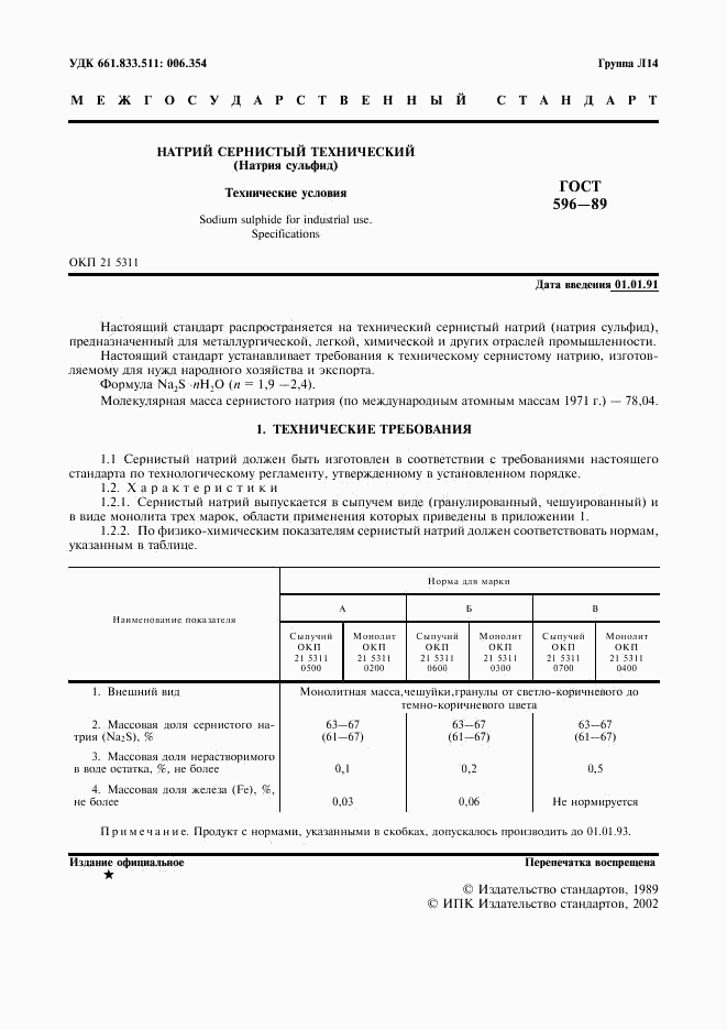 ГОСТ 596-89, страница 2