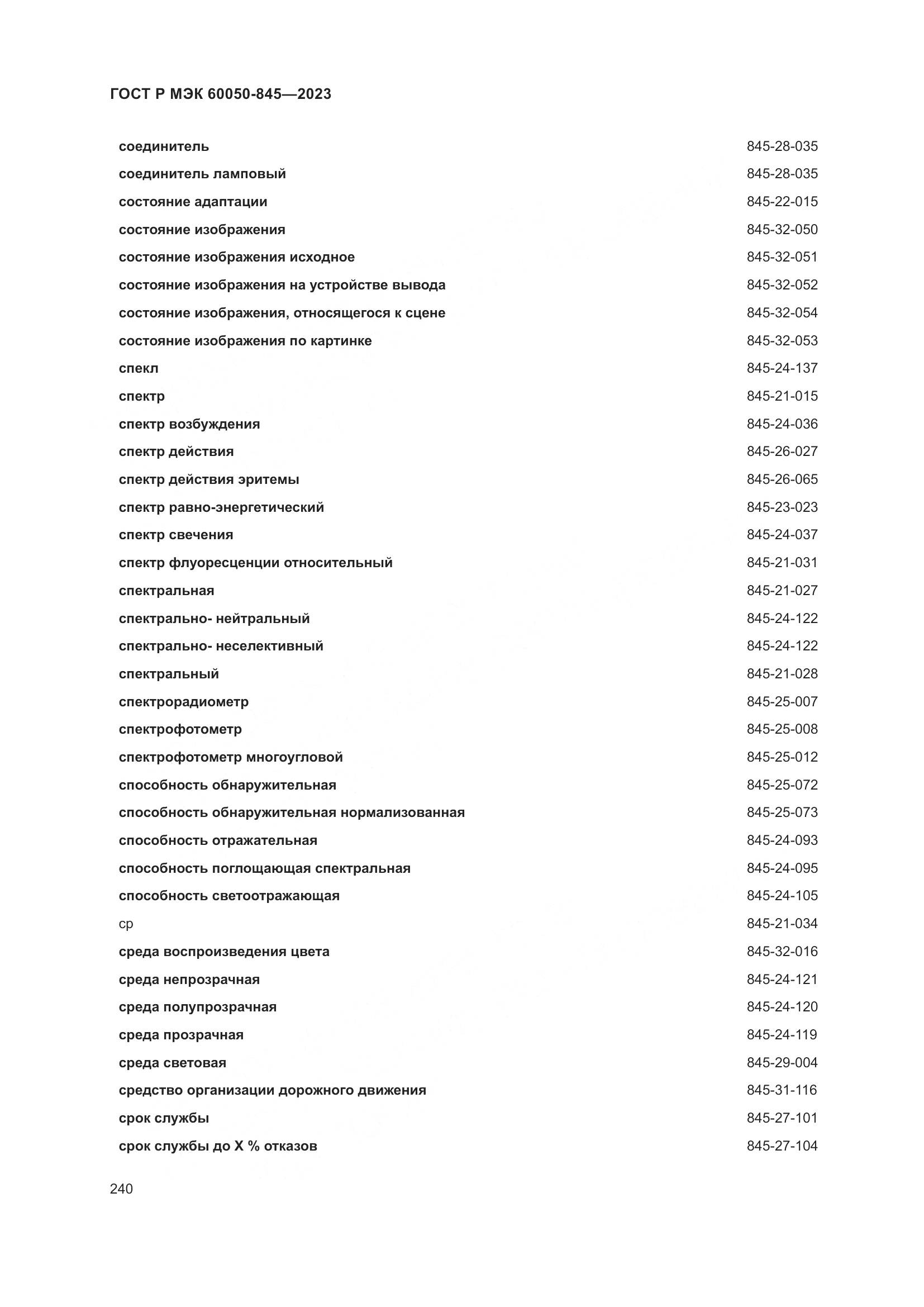 ГОСТ Р МЭК 60050-845-2023, страница 244