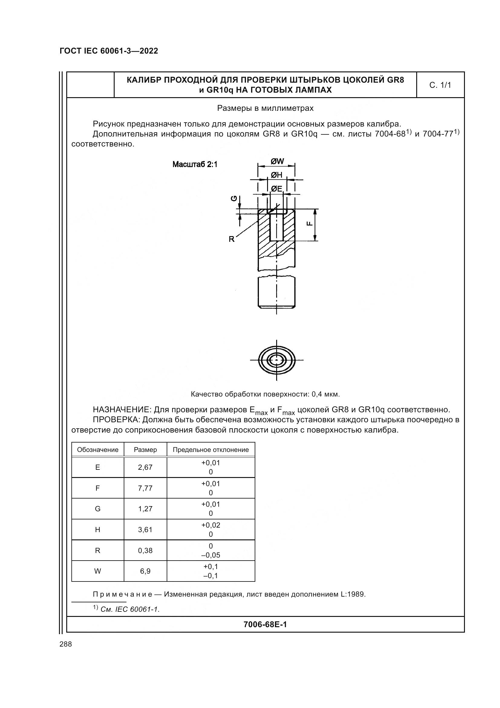 ГОСТ IEC 60061-3-2022, страница 308