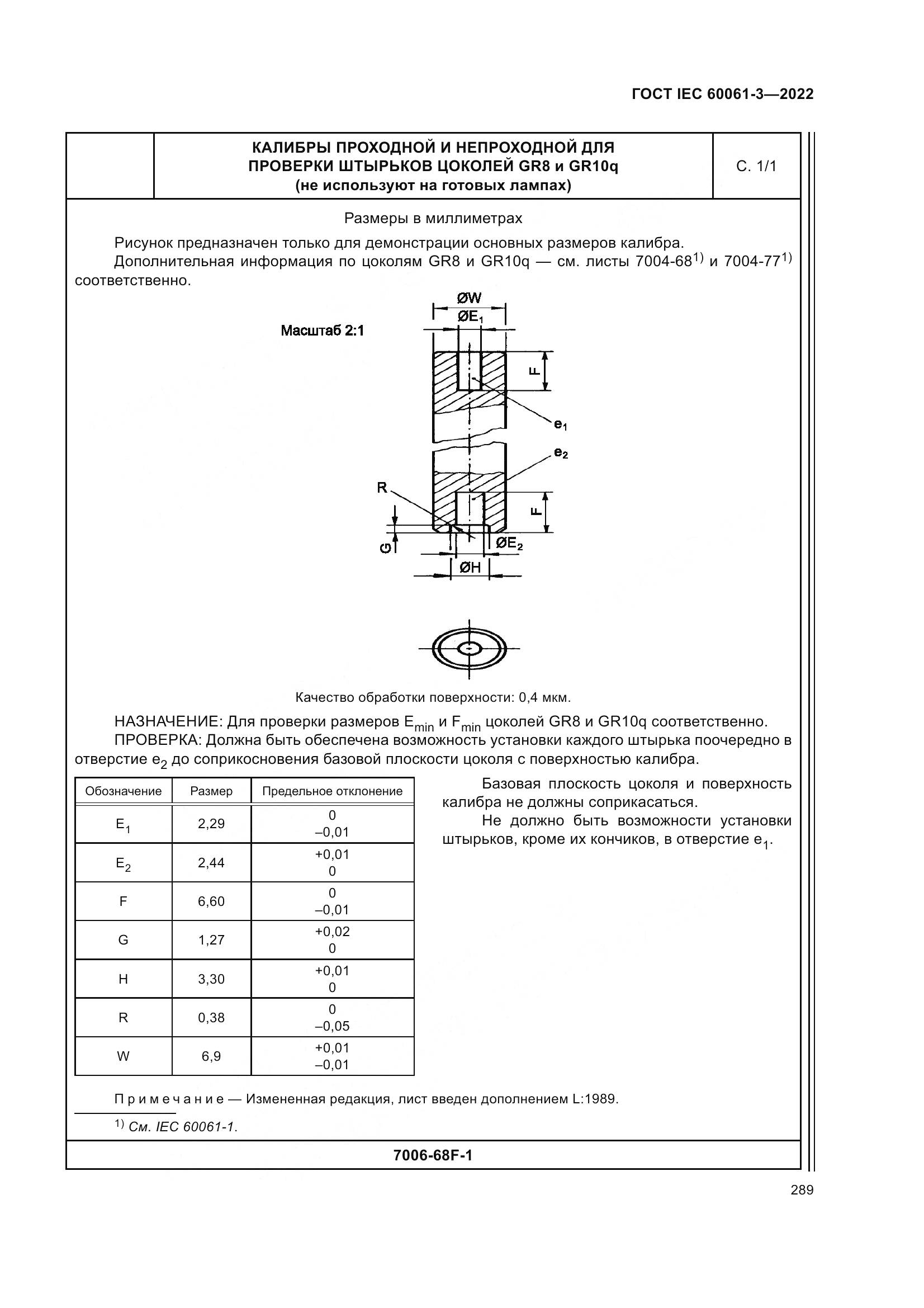ГОСТ IEC 60061-3-2022, страница 309