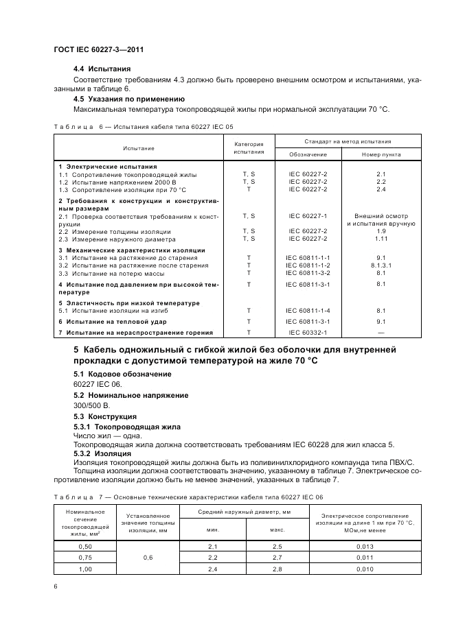 ГОСТ IEC 60227-3-2011, страница 11