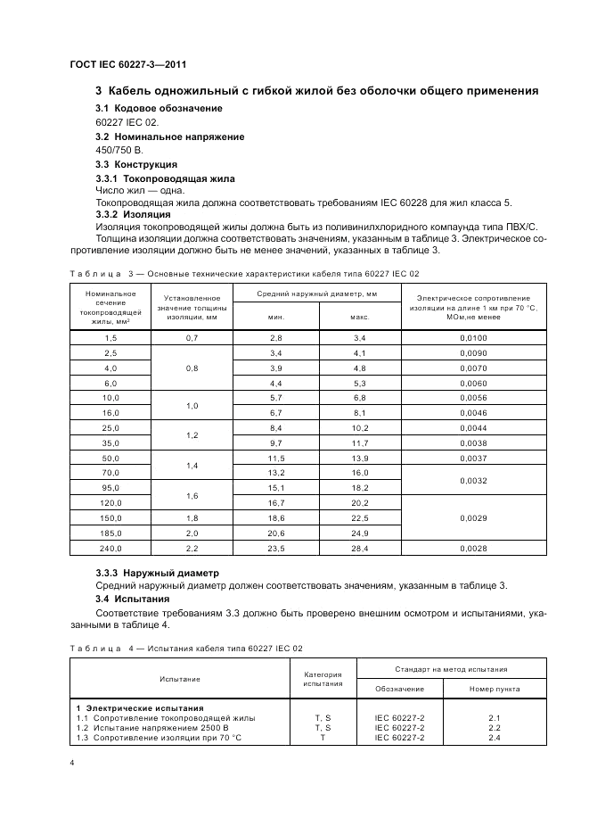 ГОСТ IEC 60227-3-2011, страница 9