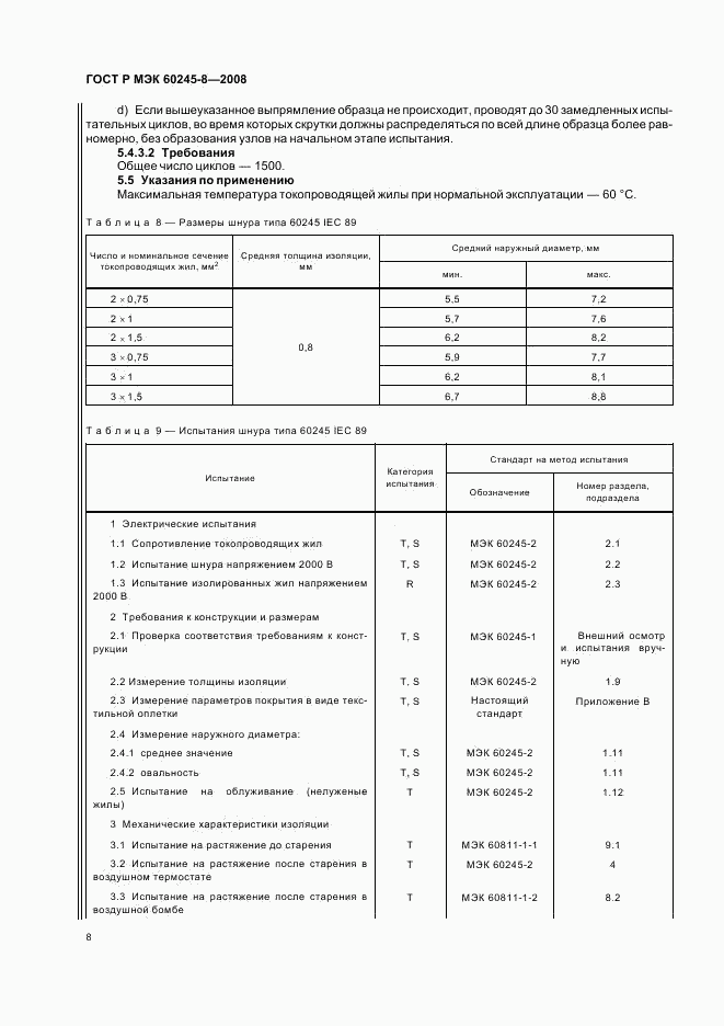 ГОСТ Р МЭК 60245-8-2008, страница 11