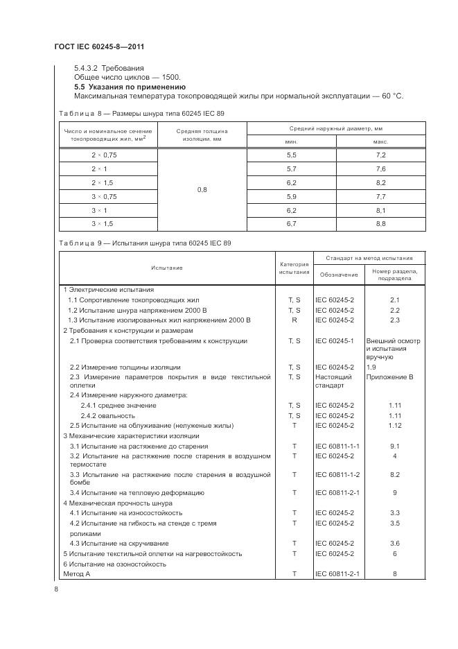ГОСТ IEC 60245-8-2011, страница 12