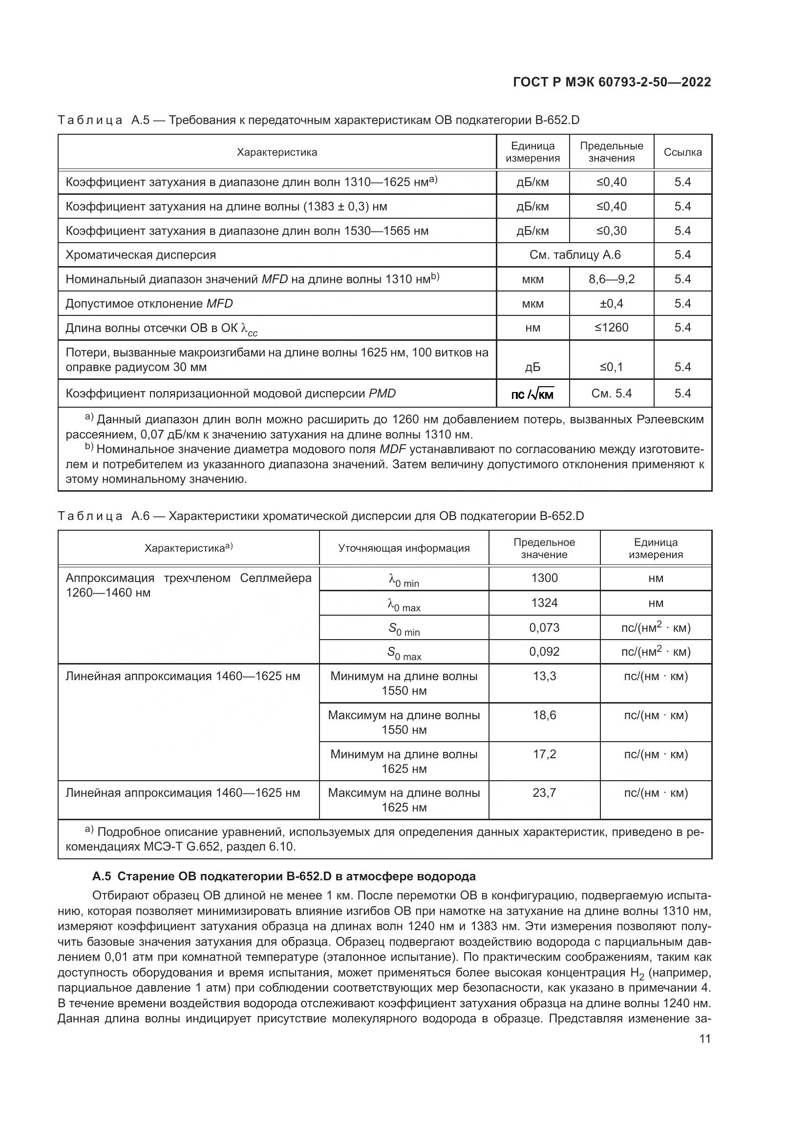 ГОСТ Р МЭК 60793-2-50-2022, страница 15