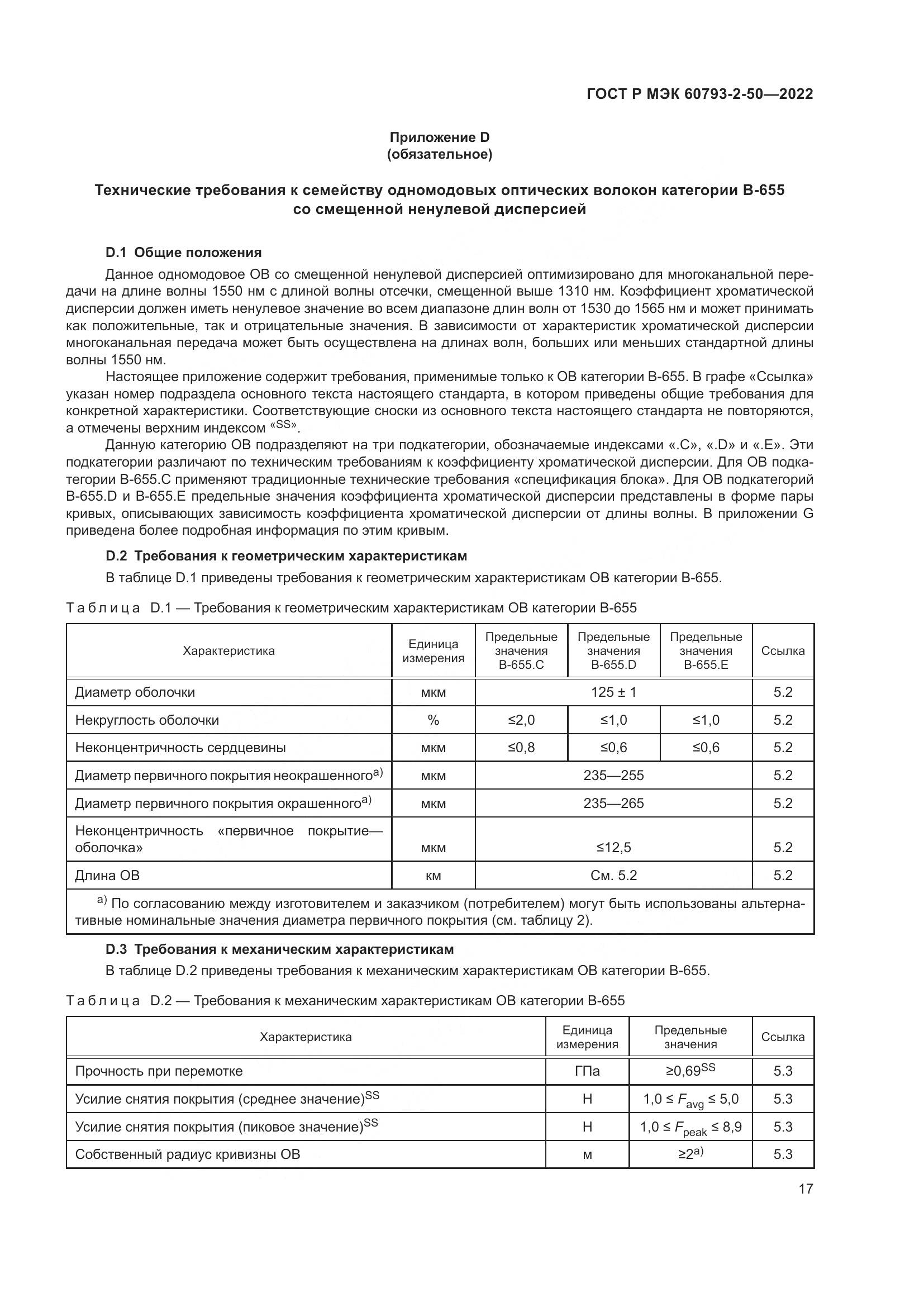 ГОСТ Р МЭК 60793-2-50-2022, страница 21