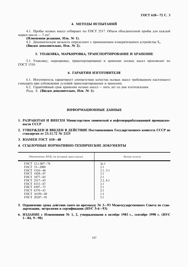 ГОСТ 610-72, страница 3