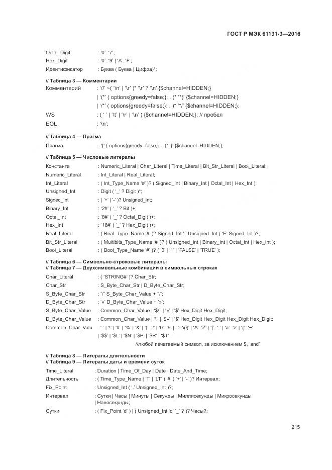 ГОСТ Р МЭК 61131-3-2016, страница 219