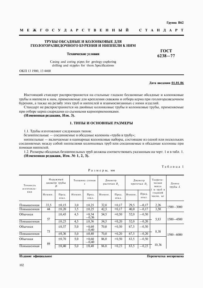 ГОСТ 6238-77, страница 1