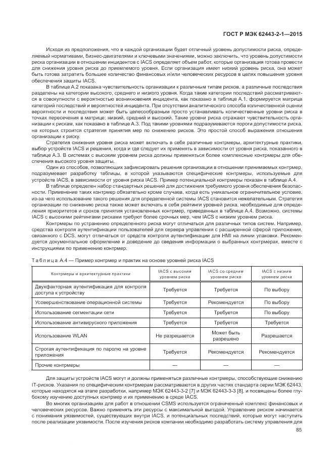 ГОСТ Р МЭК 62443-2-1-2015, страница 91
