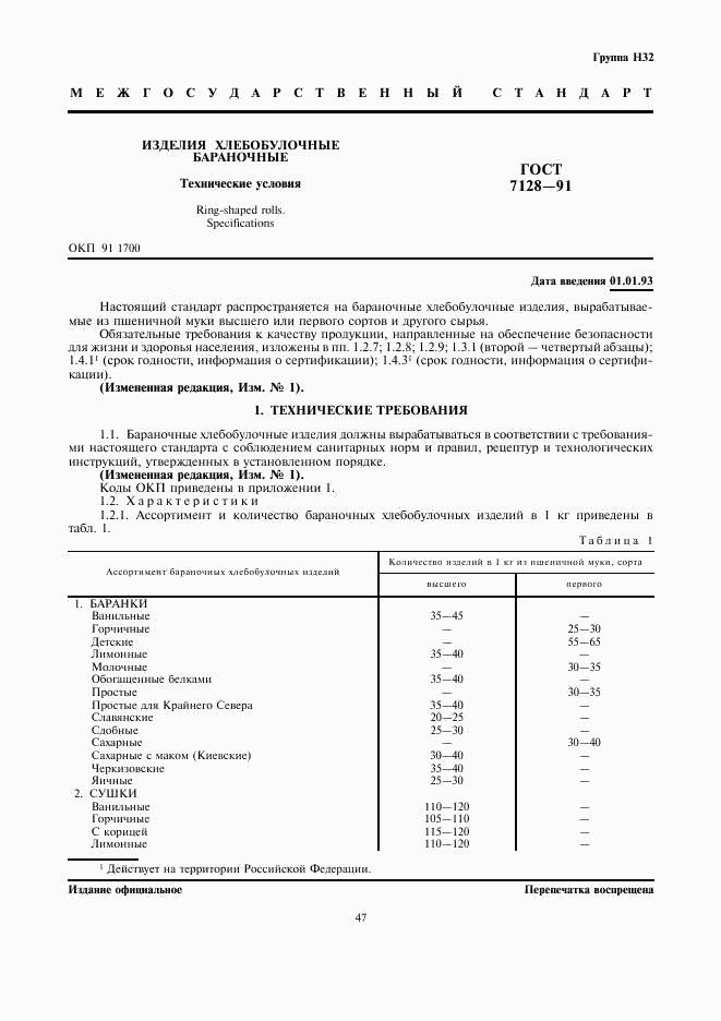 ГОСТ 7128-91, страница 1