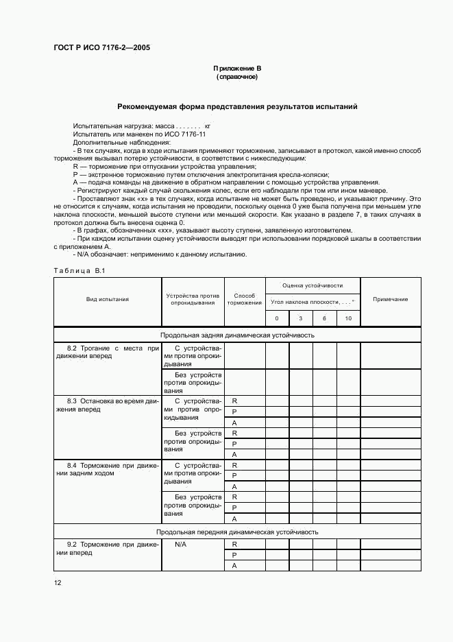 ГОСТ Р ИСО 7176-2-2005, страница 16