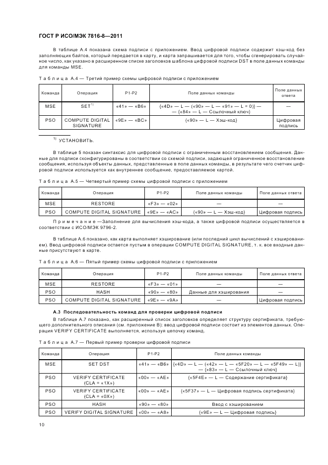 ГОСТ Р ИСО/МЭК 7816-8-2011, страница 14