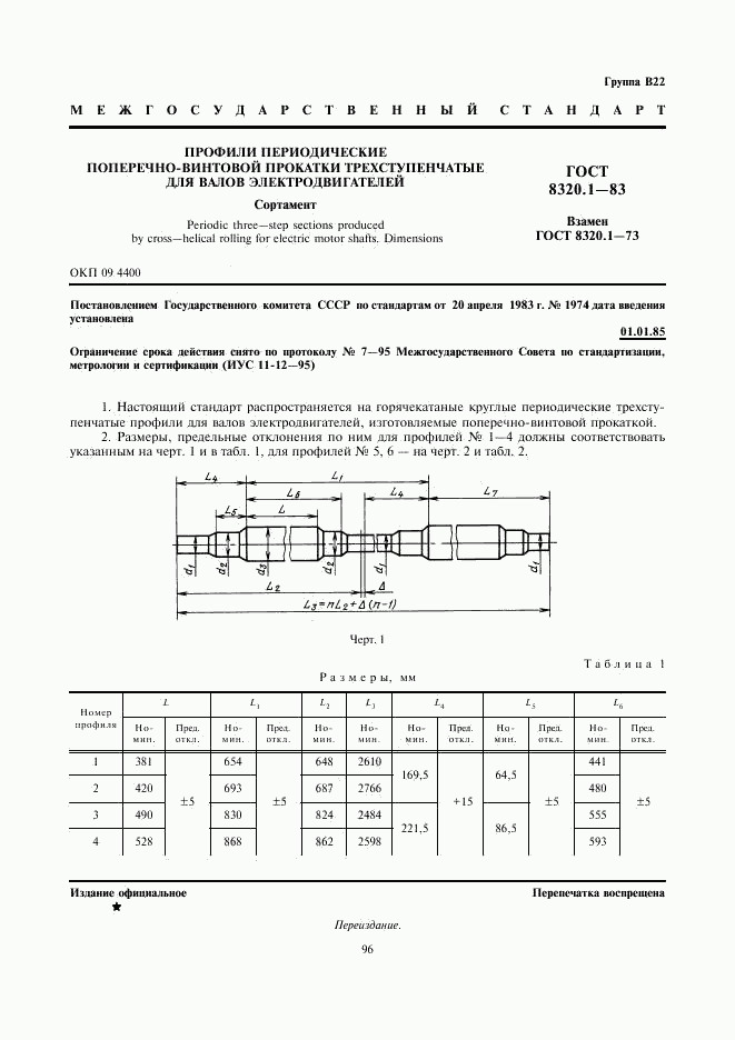 ГОСТ 8320.1-83, страница 1