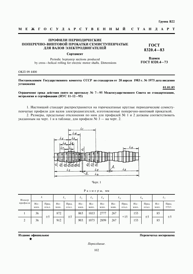 ГОСТ 8320.4-83, страница 1