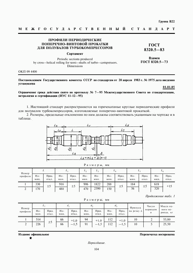 ГОСТ 8320.5-83, страница 1