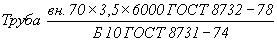 ГОСТ 8732-78 Трубы стальные бесшовные горячедеформированные. Сортамент (с Изменениями N 1, 2)