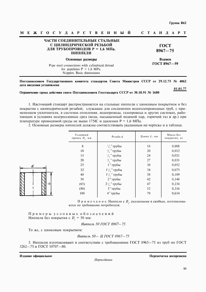 ГОСТ 8967-75, страница 1