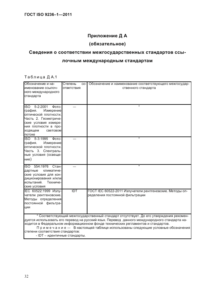 ГОСТ ISO 9236-1-2011, страница 36