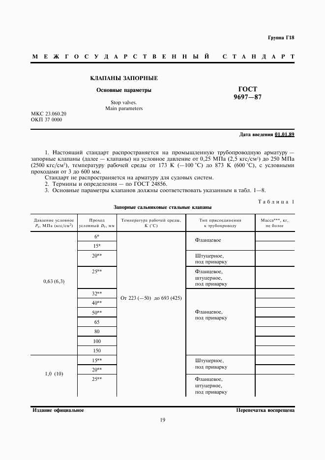 ГОСТ 9697-87, страница 1